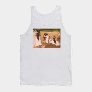 Women Combing Their Hair by Edgar Degas Tank Top